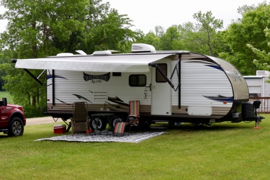 Setup at lake resort on Little Sugar Bush Lake, MN