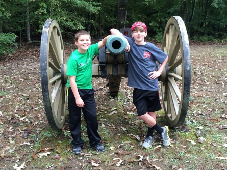 Shiloh with the grandsons.