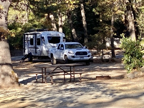 Shingletown KOA. We hit this park two days before they close for the season. No one, well almost no one, was there. Very nice people.