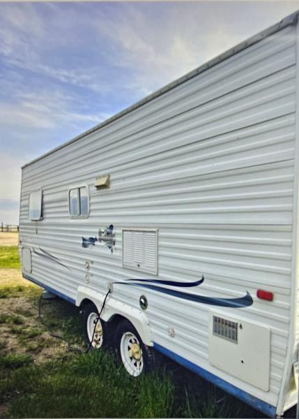 Side of Camper before renovation and updates