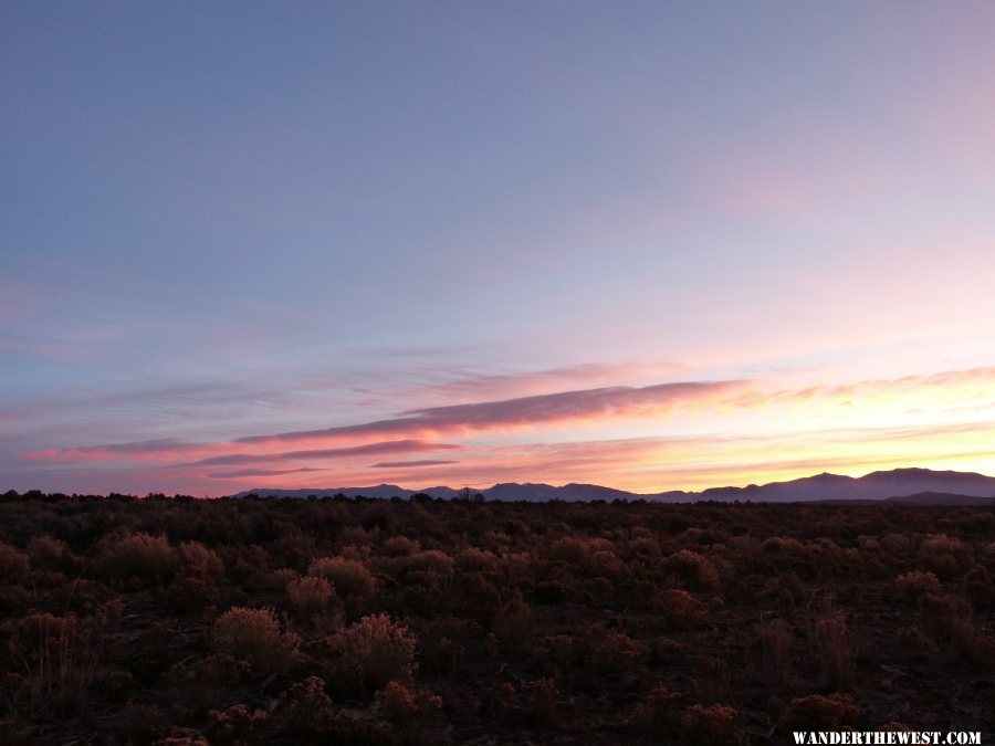 Sierras and Sunset