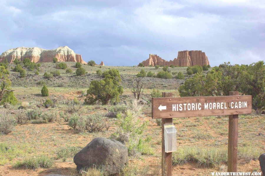 Sign in Cathedral Valley