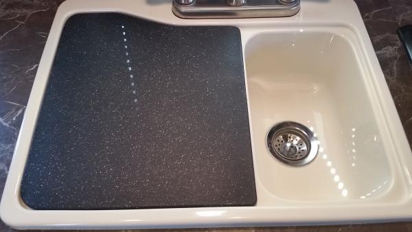 Sink cover/cutting board mod