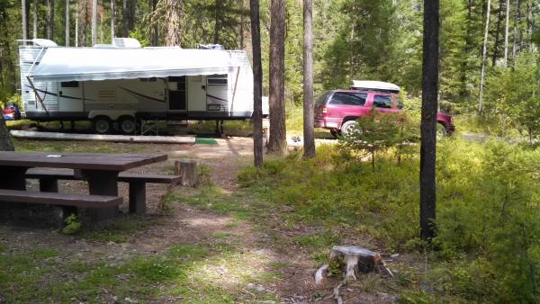 Site #7, Dalles Campground, Rock Creek, MT