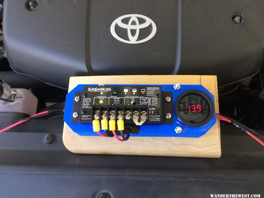 Solar controller voltmeter Pilot