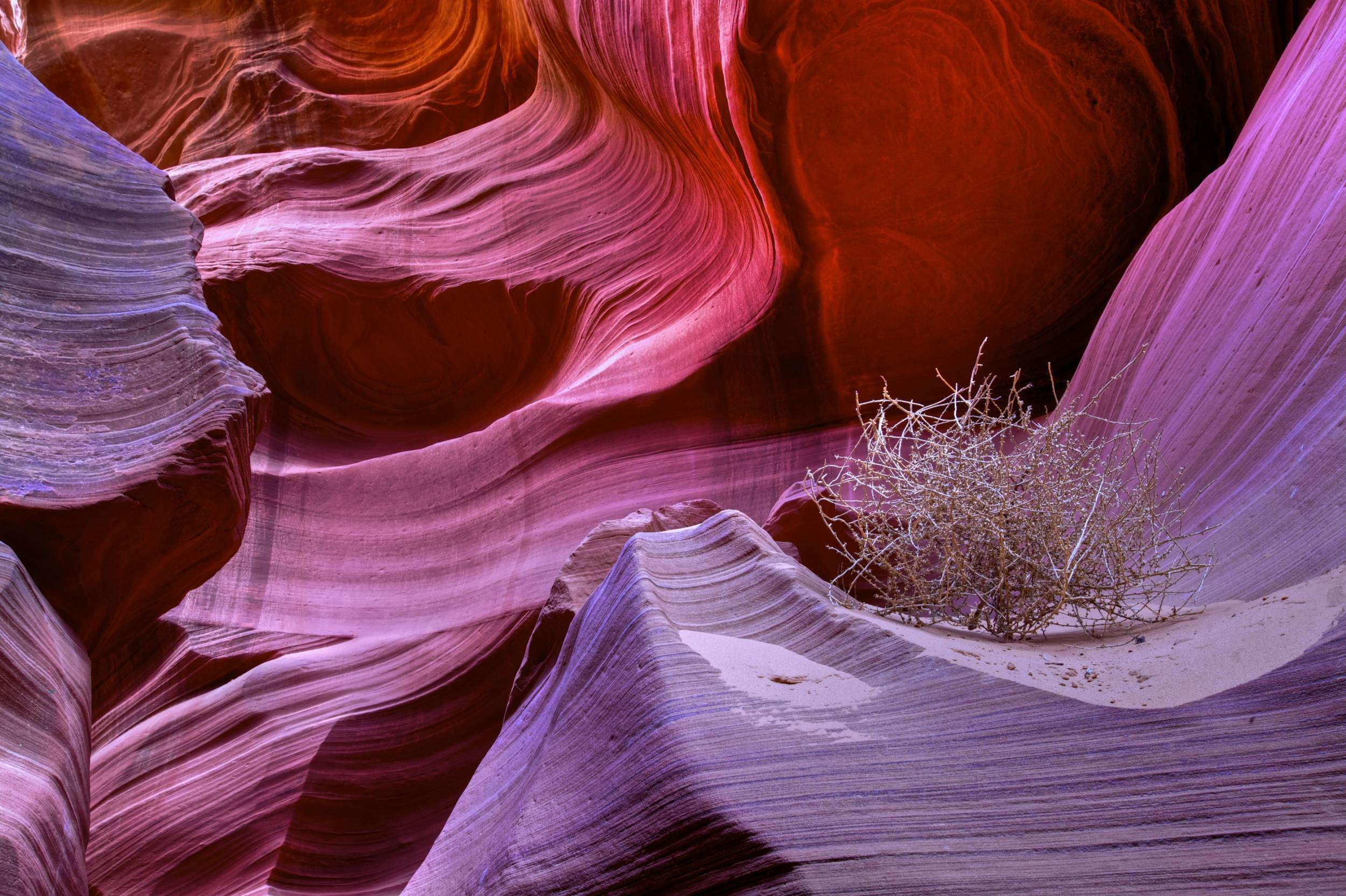 Solitary Moment, Lower Antelope Canyon, Navaho Tribal Park