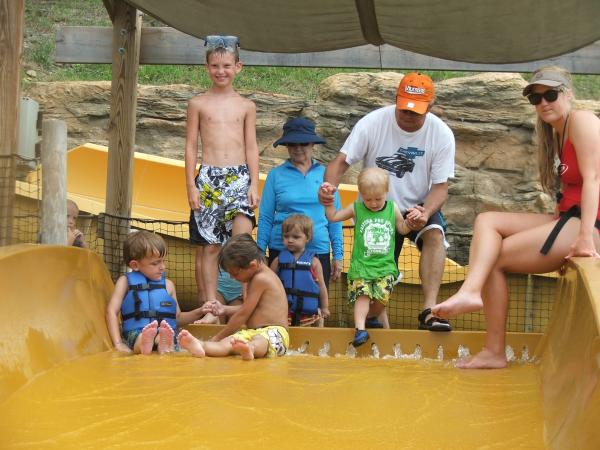 Splash Country 2010
Husband helping grandson slide