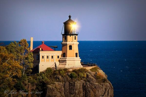 Split Rock Lighthouse sitting some 200+ feet above Lake Superior, MN