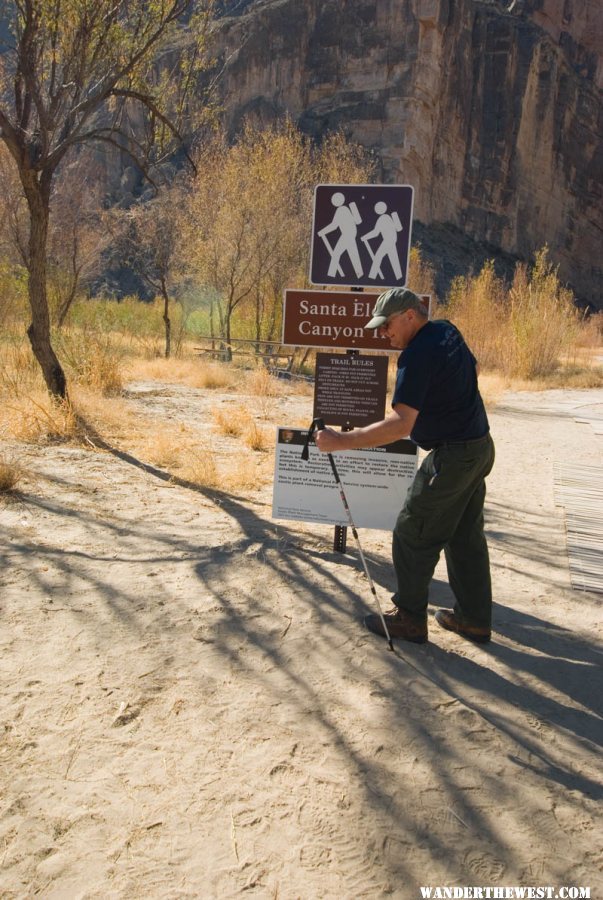 Start of Santa Elena Canyon Trail