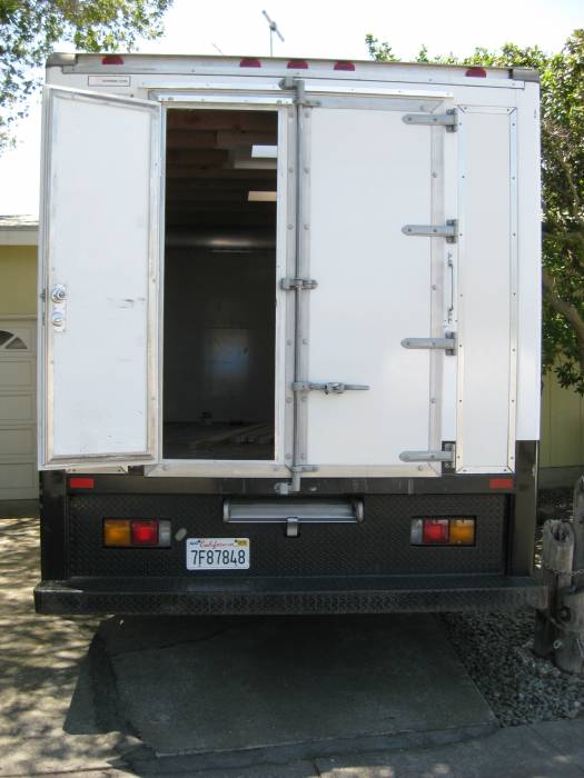 Stealth Camper Inner Door Open