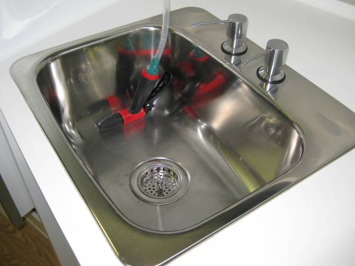 Stealth Camper Kitchen Sink