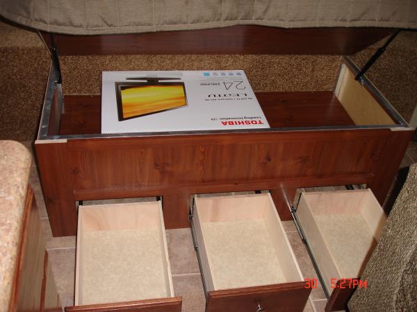 Storage under Queen bed