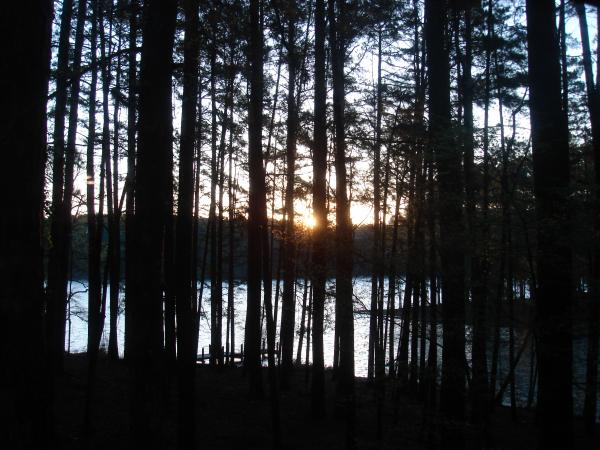 Sunrise at Lake Claiborne State Park in Louisiana