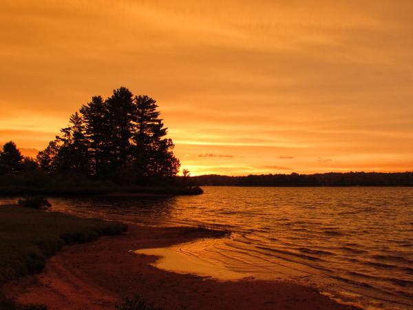 Sunrise at Twin Lakes State Park, Michigan