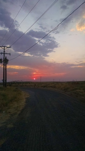 Sunrise near Boardman, Or.