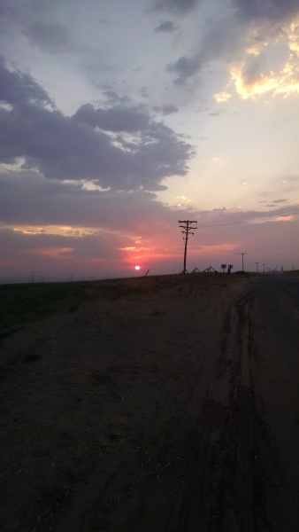 Sunrise near Boardman, Or.