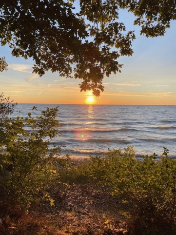 Sunrise over Lake Huron