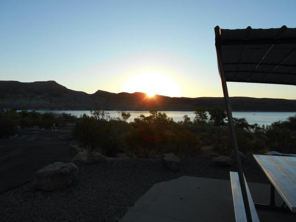 Sunrise over Quail Creek Reservoir - Quail Creek State Park, Hurricane, UT