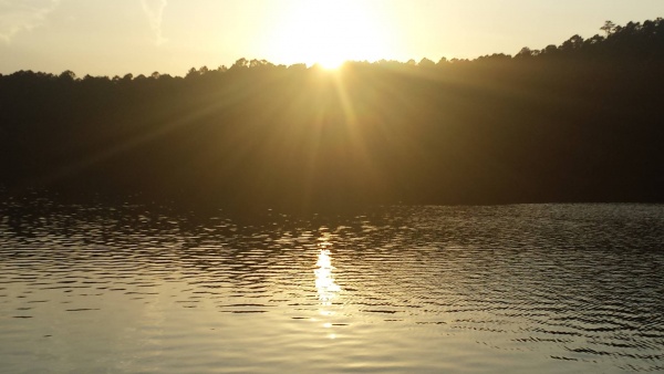 sunset at ceder lake