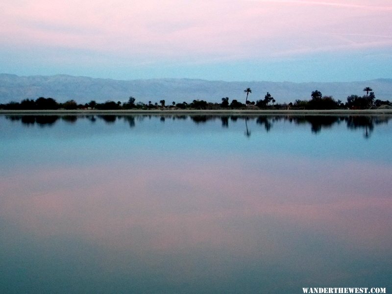 Sunset at Lake cahuilla