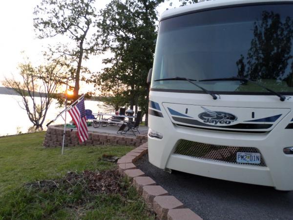 Sunset at Mill Creek Park, COE, Table Rock Lake, MO lot #47  May 2015