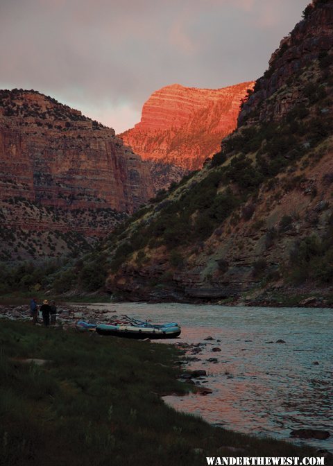 Sunset at the River Camp