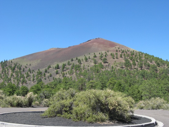 Sunset Crater, a volcano named for the color of the cinders