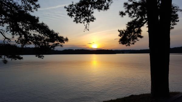 Sunset from site 26 Twin Lakes COE SC.