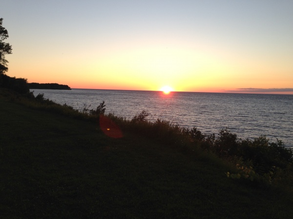 Sunset on Lake Ontario at Lakeside State Park