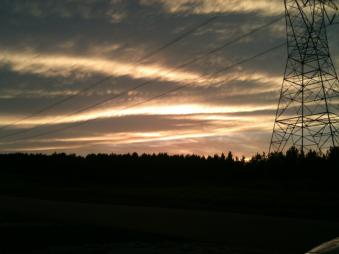 Sunset over Crooked Creek RV Park