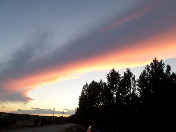 Sunsets occur every day in Door County, WI....DUHHHHH
Aug. 2016 taken from the dog park in Sister Bay, WI