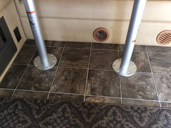 Table leg floor flush mount mod