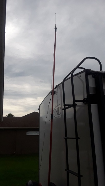 Testing a mast antenna setup