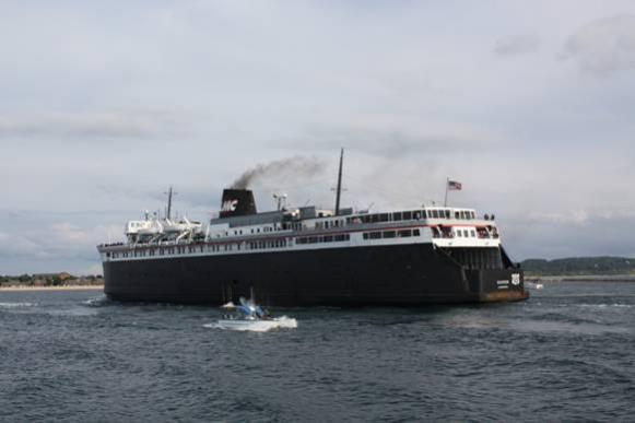 The Badger car ferry, Ludington, Michigan