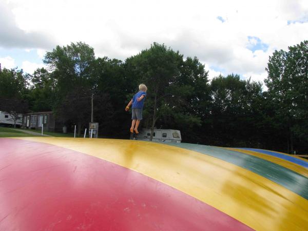 The bouncy pillow at the Jelleystone campground in New Mexico! (N.Y. State that is).