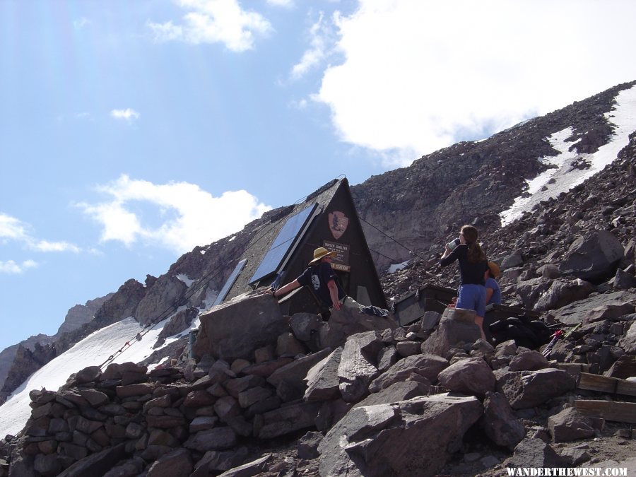 The climbing ranger shack