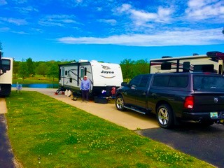 The Creeks RV and Golf Resort, Cave Springs, Ar wonderful large sites and beautiful views.