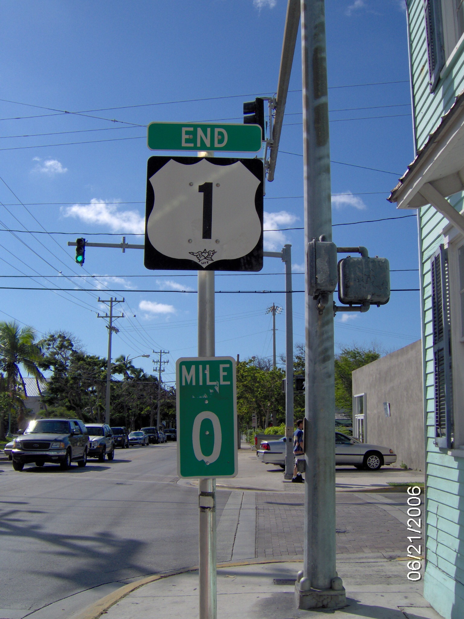 The end of US1 in Key West, Fl.