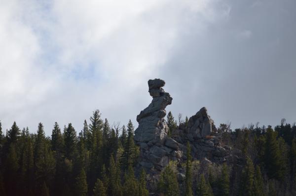 "The Horse" rock formation in Golden Gate Canyon State Park