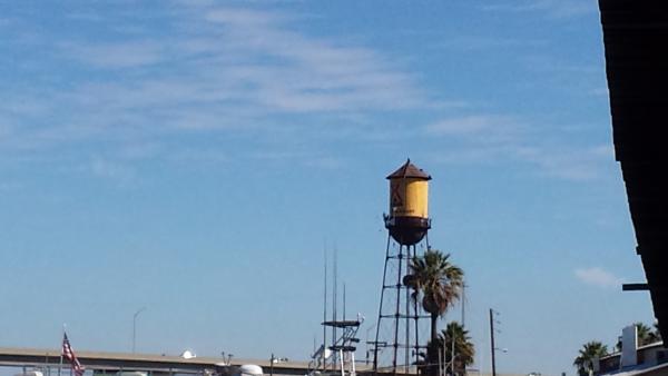 The KOA watertower