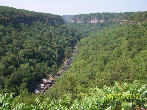 The more adventurous could hike down some trails to the water below...