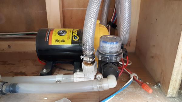 The original shur-flo pump sprung a leak last year, replaced it with this one off Amazon.  Really easy to change.