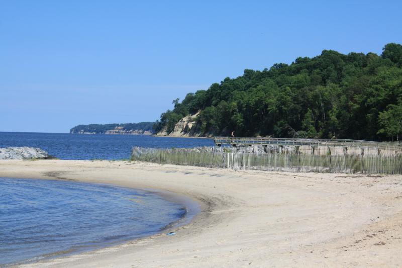 The Potomac River beaches at Westmoreland SP.