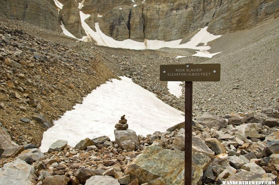 The Rock Glacier in Wheeler Peak Cirque