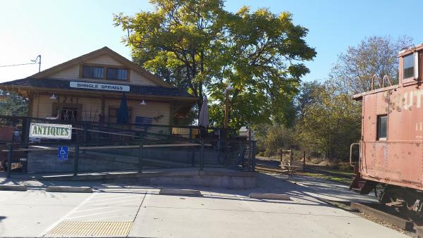 The Shingle Springs depot.