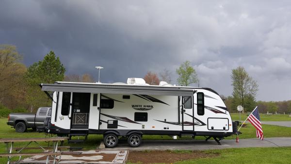 The StormPOD ready for another wave of Storms. The last one has pea sized hail.