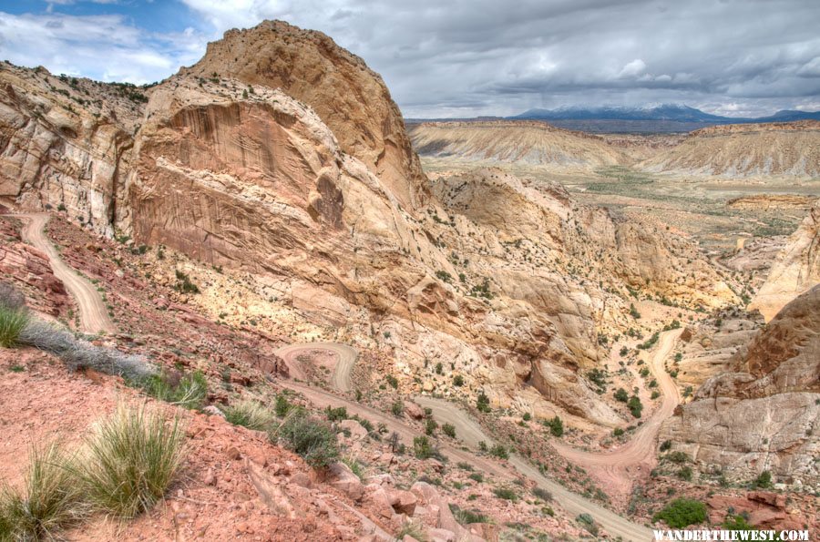 "The Switchbacks" down to Capitol Reef Eastside