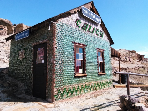 This house walls are made of bottles