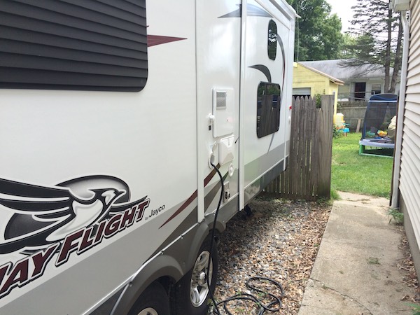 This is how close I need to dock to the garage at home, and the fence into the back yard.