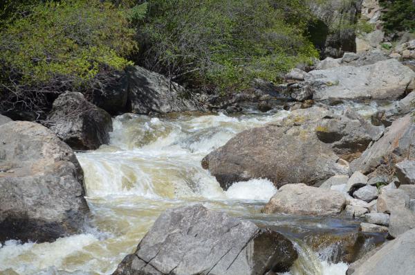 This is the creek below the spillway coming out of Nederland